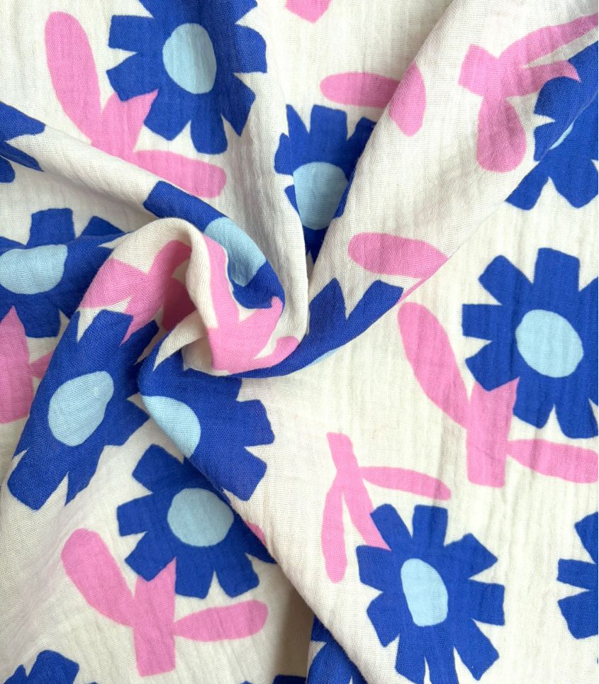 Double gaze - Fleur Pop Blue