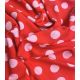 Tissu viscose Jolis pois - Fraise