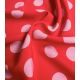 Tissu viscose Jolis pois - Fraise