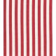 Tissu jean rayé- Rouge