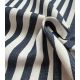Tissu jean rayé- Indigo