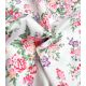 Tissu satin de coton - Romance Florale