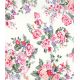 Tissu satin de coton - Romance Florale