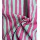 Tissu Coton viscose Stripes - Fuchsia