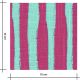 Tissu Coton viscose Stripes - Fuchsia
