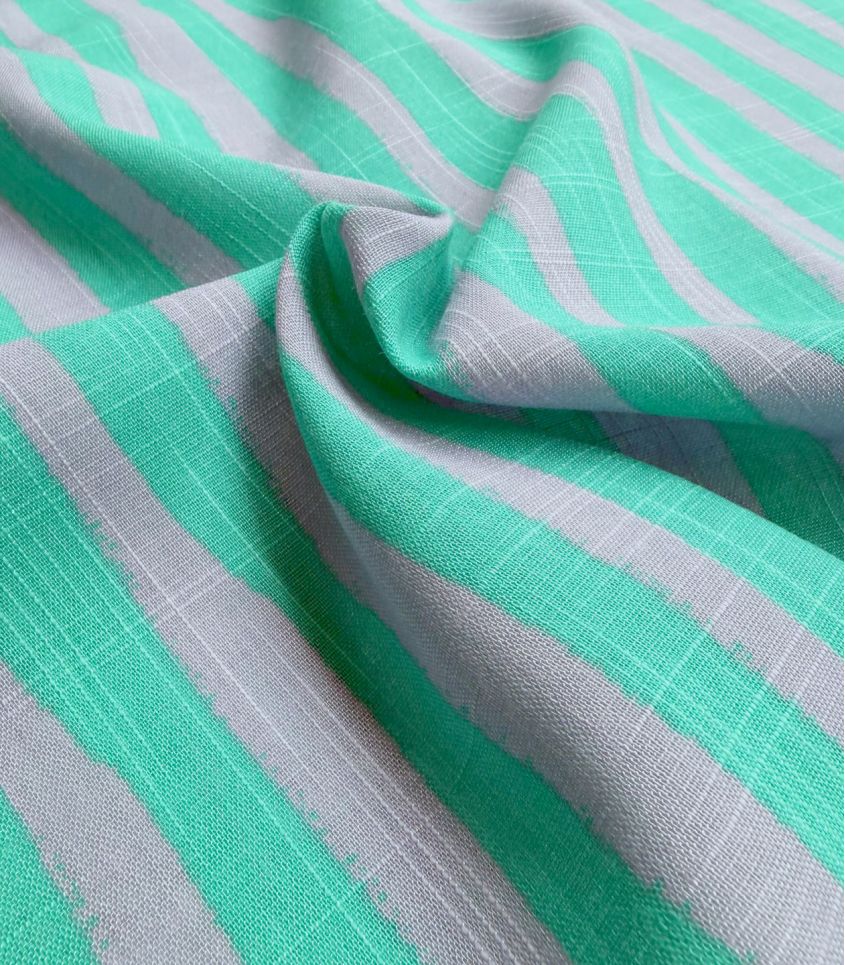 Tissu Coton viscose Stripes - Lilas