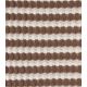 Tissu maille fantaisie rayée - Chataîgne
