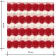 Tissu maille fantaisie rayée - Cerise