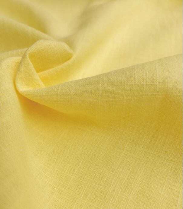 Tissu Lin lavé limoncello