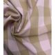 Tissu coton lavé - Carreaux poudre