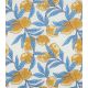Tissu blockprint - Lemon azur