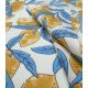 Tissu blockprint - Lemon azur