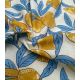 Tissu blockprint - Lemon azur