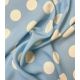 Tissu viscose Jolis pois - Ciel