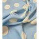 Tissu viscose Jolis pois - Ciel