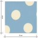 Tissu viscose Jolis pois - Ciel