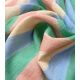 Tissu crêpe viscose - Rayure Sorbet