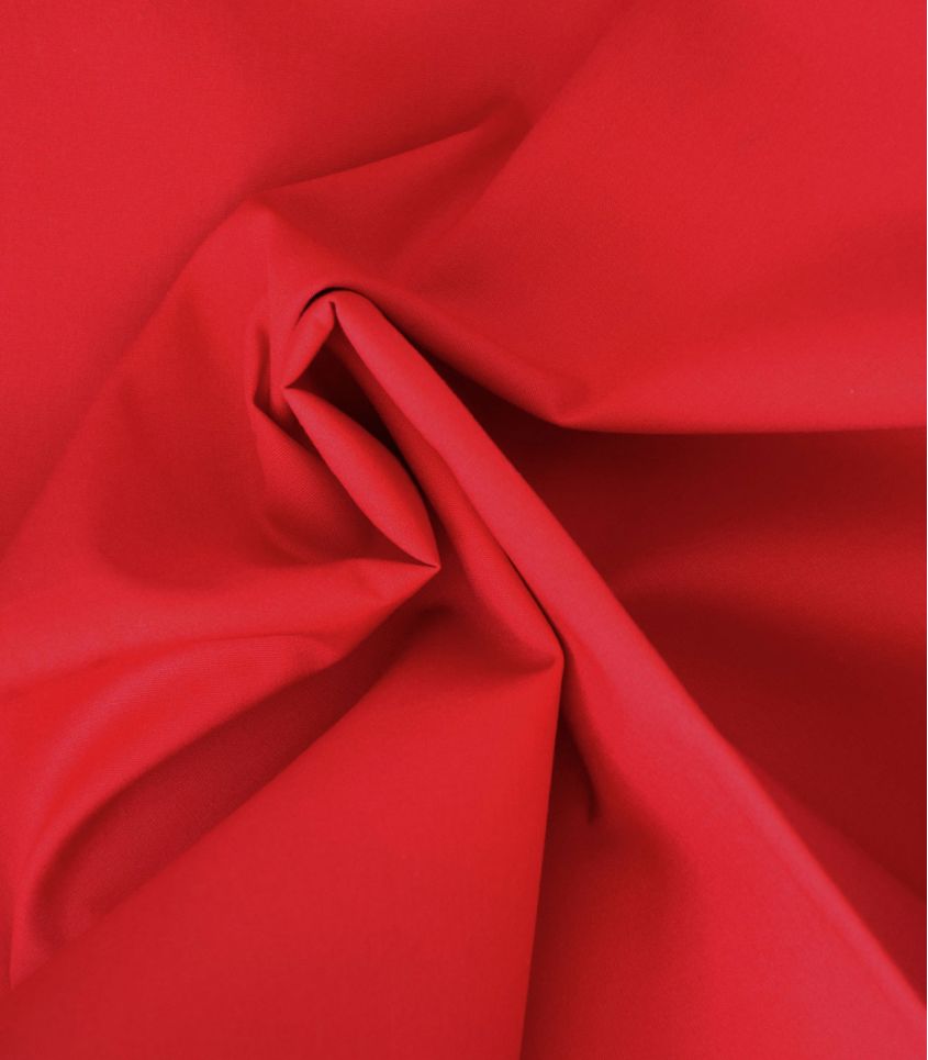 Tissu popeline de coton - FRAISE