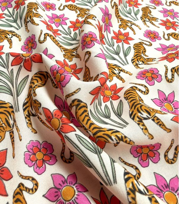Tissu viscose - Fauve