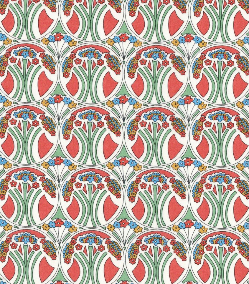 Tissu Liberty Mauverina - Tangerine