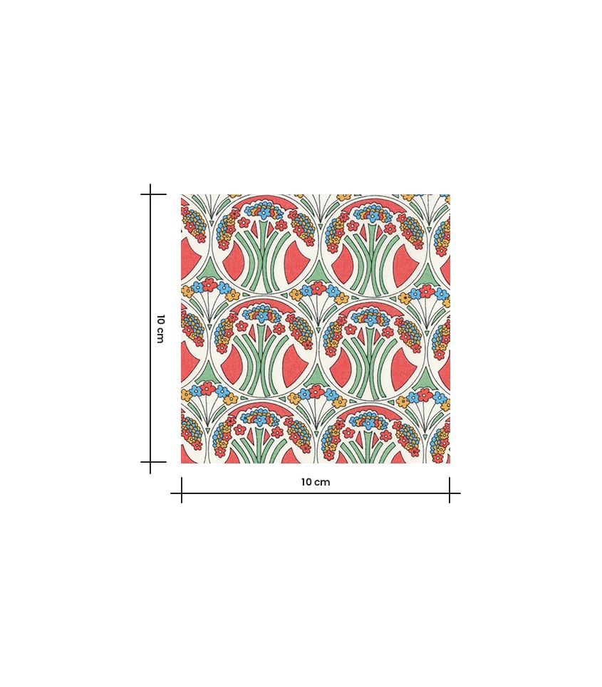 Tissu Liberty Mauverina - Tangerine Tissu Liberty Mauverina - Tangerine