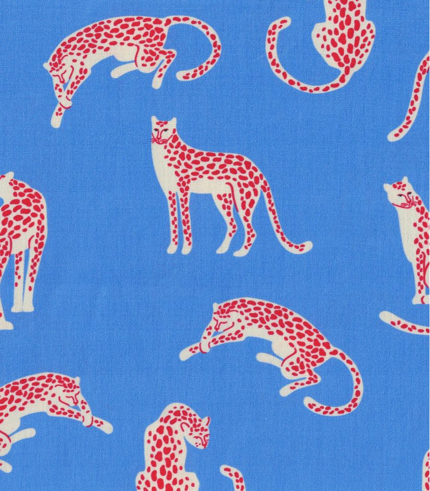 Tissu popeline Jaguar - Azur Tissu popeline Jaguar - Azur