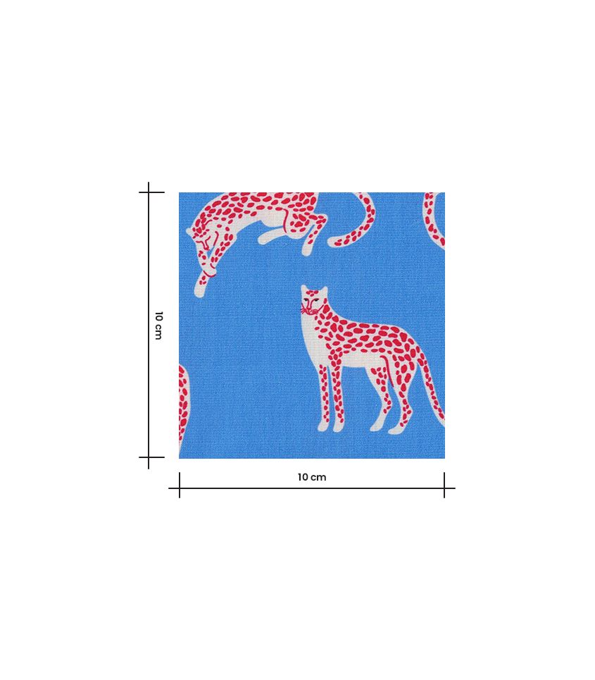 Tissu popeline Jaguar - Azur Tissu popeline Jaguar - Azur