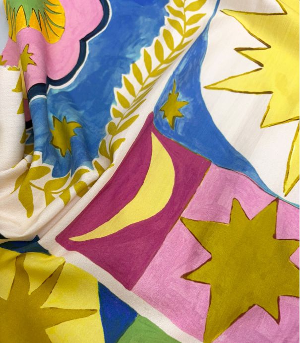 Tissu coton - Chimère Solaire