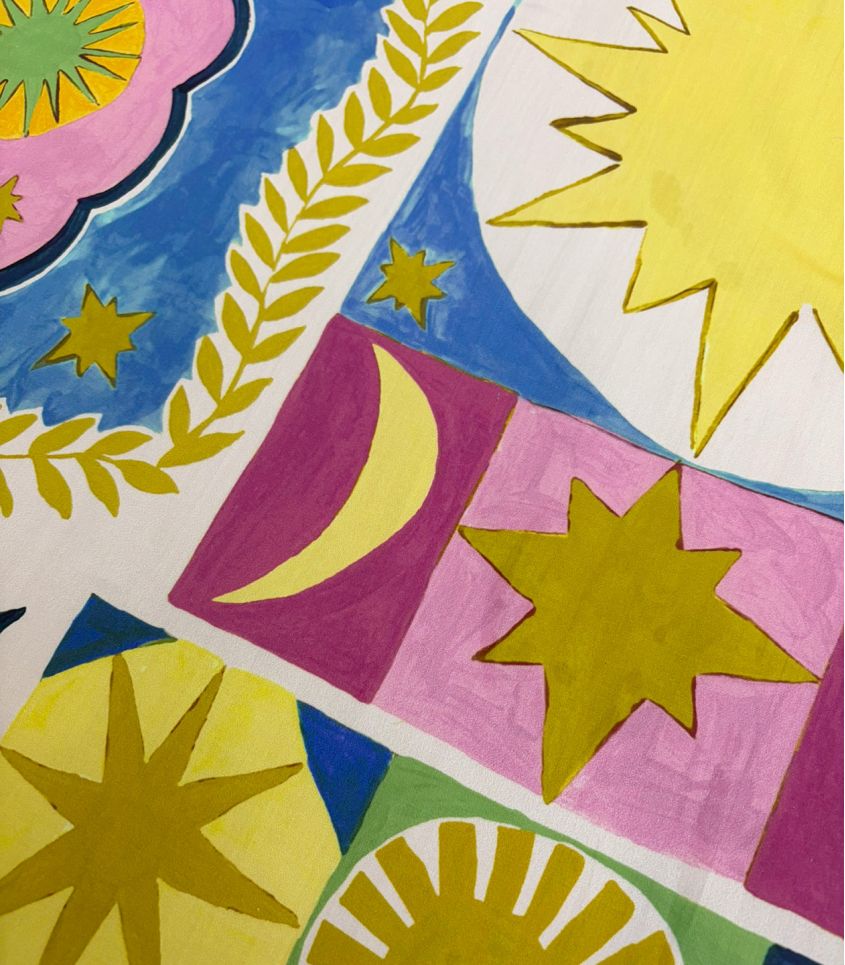 Tissu coton - Chimère Solaire Tissu coton - Chimère Solaire