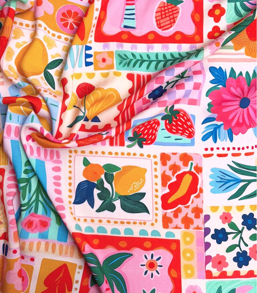 Tissu viscose Nice - Rose