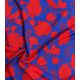 Tissu viscose Khimsar - Bleu Rouge