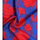 Tissu viscose Khimsar - Bleu Rouge