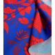 Tissu viscose Khimsar - Bleu Rouge