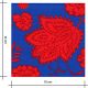 Tissu viscose Khimsar - Bleu Rouge
