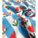 Tissu coton Tulipes and Stripes
