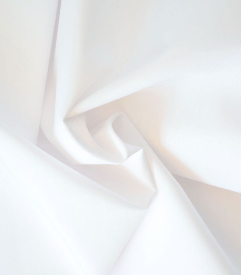 Tissu popeline de coton - Blanc Optique