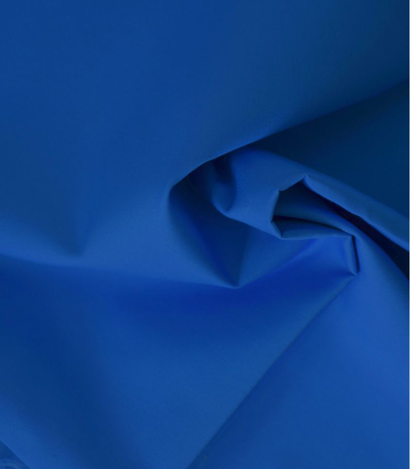 Tissu popeline de coton - Bleu Roy