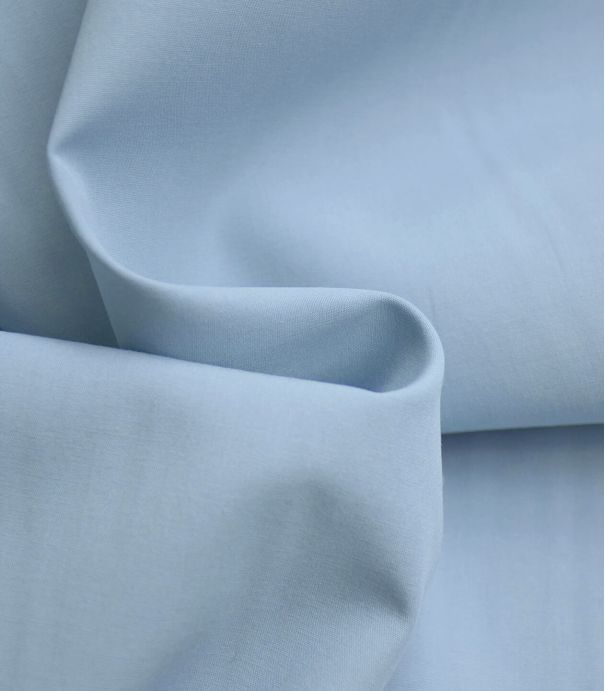 Tissu popeline de coton - Bleu Ciel