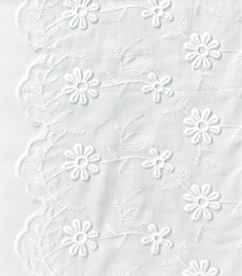 Tissu broderie anglaise festonnée - Daisy Tissu broderie anglaise festonnée - Daisy