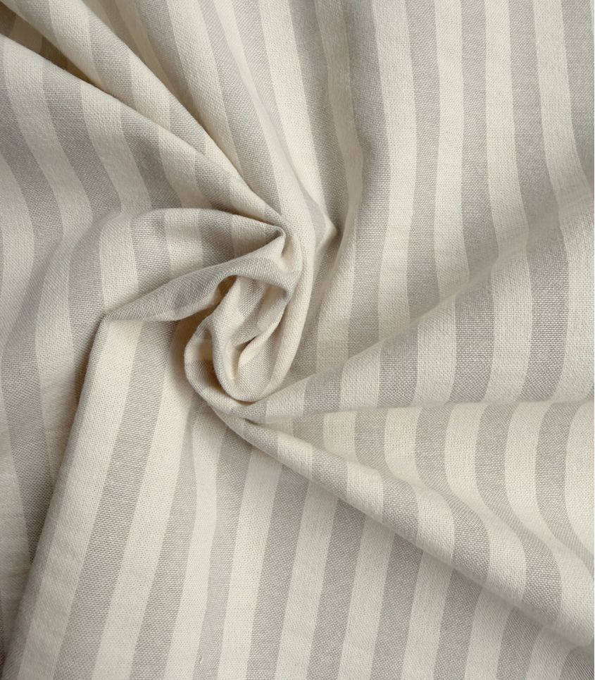 Seersucker raya - Grey Crème Seersucker raya - Grey Crème