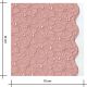 Tissu broderie anglaise festonnée - Pâquerette Rose thé
