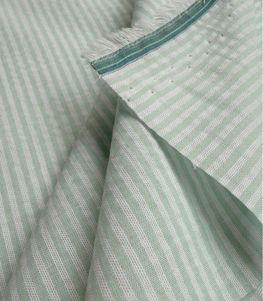 Tissu coton seersucker - Mint Tissu coton seersucker - Mint