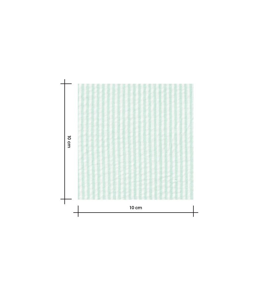 Tissu coton seersucker - Mint Tissu coton seersucker - Mint