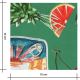 Tissu satin viscose - Picnic Green