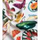 Tissu satin viscose - Picnic Crème