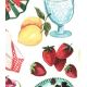 Tissu satin viscose - Picnic Crème