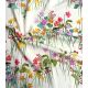 Tissu satin viscose - Jardin champêtre