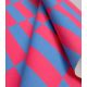 Tissu canvas damier - Azur Fuchsia