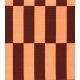 Tissu canvas damier - Orange Choco