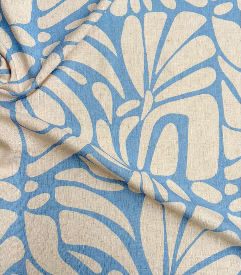 Tissu Lin viscose Chrysalide - Ciel